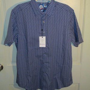 NWT Robert Graham Chilton Button Front Classic Fit